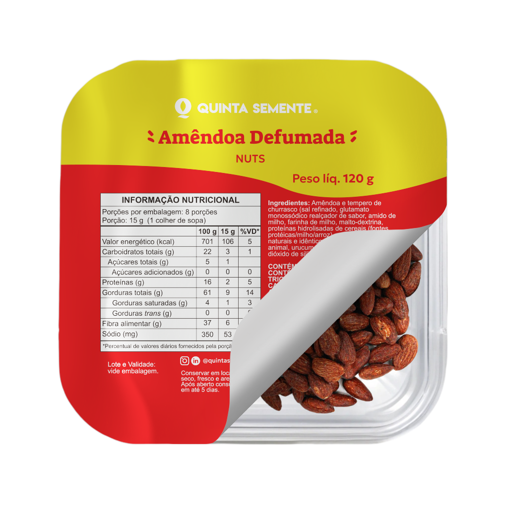 AMÊNDOA DEFUMADA GOURMET 120G