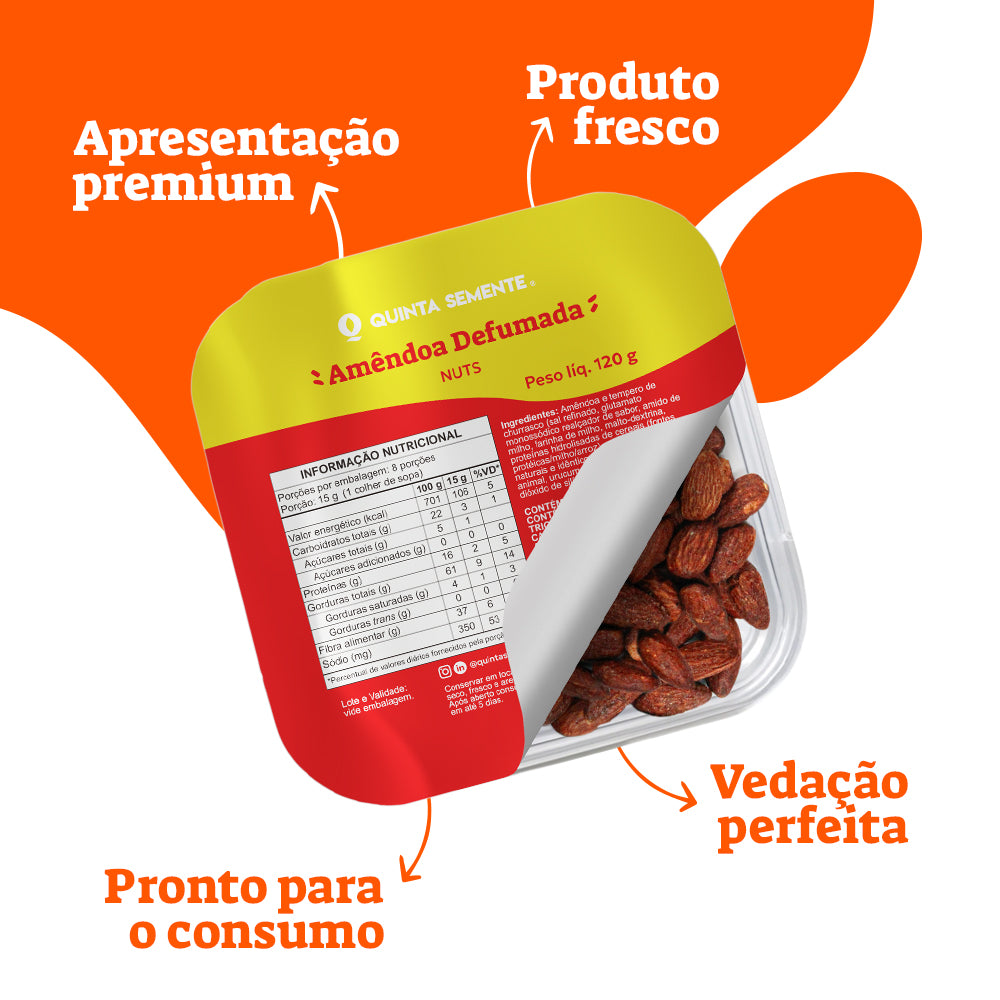AMÊNDOA DEFUMADA GOURMET 120G