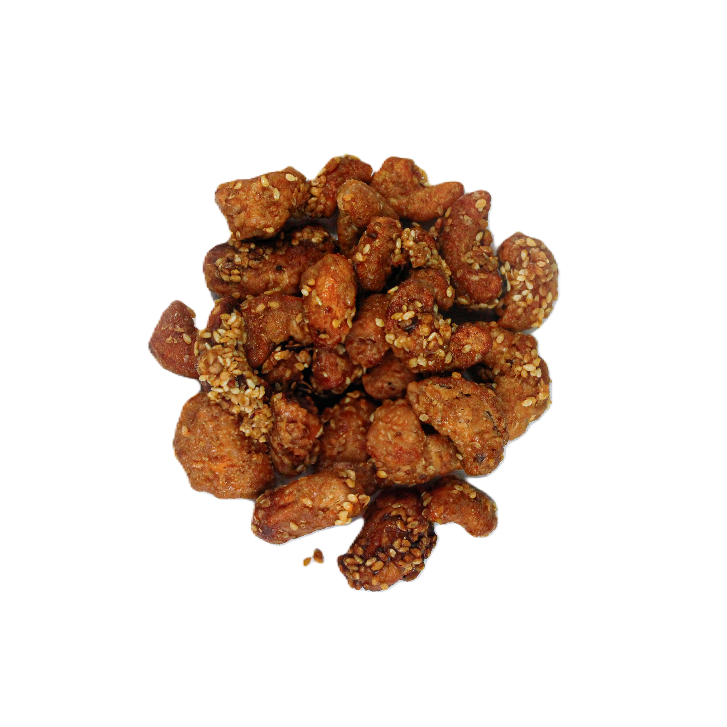 CASTANHA DE CAJU CARAMELIZADA COM GERGELIM 100G