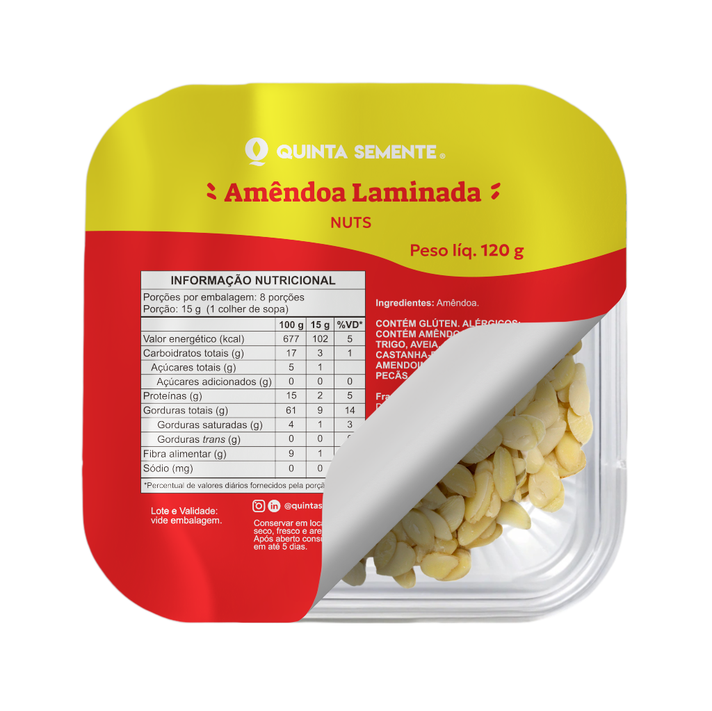 AMÊNDOA LAMINADA FINA 120G