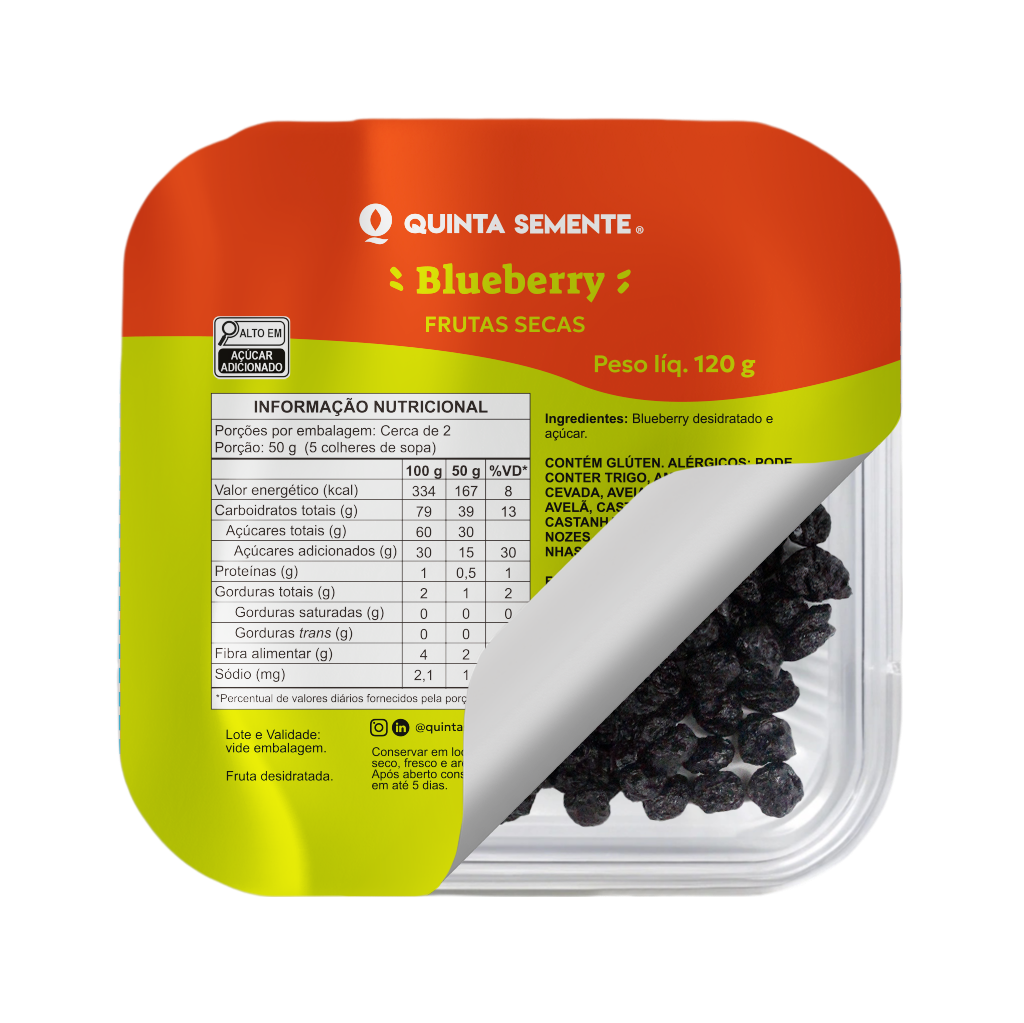 BLUEBERRY DESIDRATADO 120G