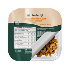 CASTANHA DE CAJU TORRADA SEM SAL 120G