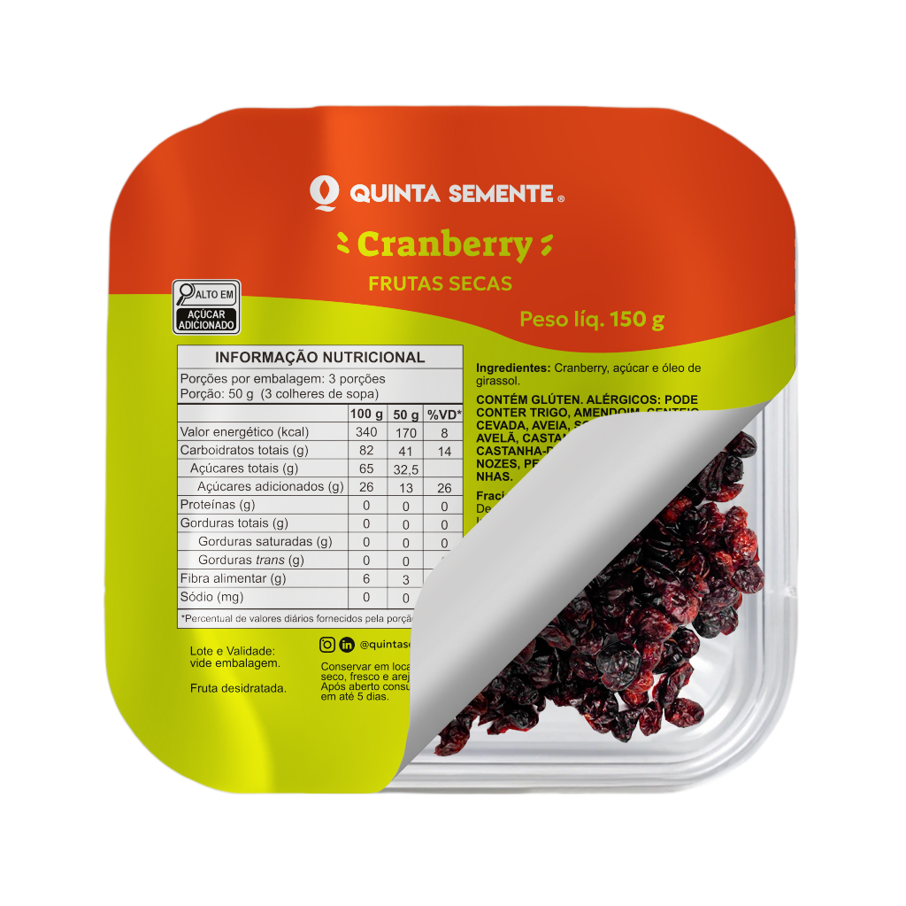 CRANBERRY DESIDRATADO 150G