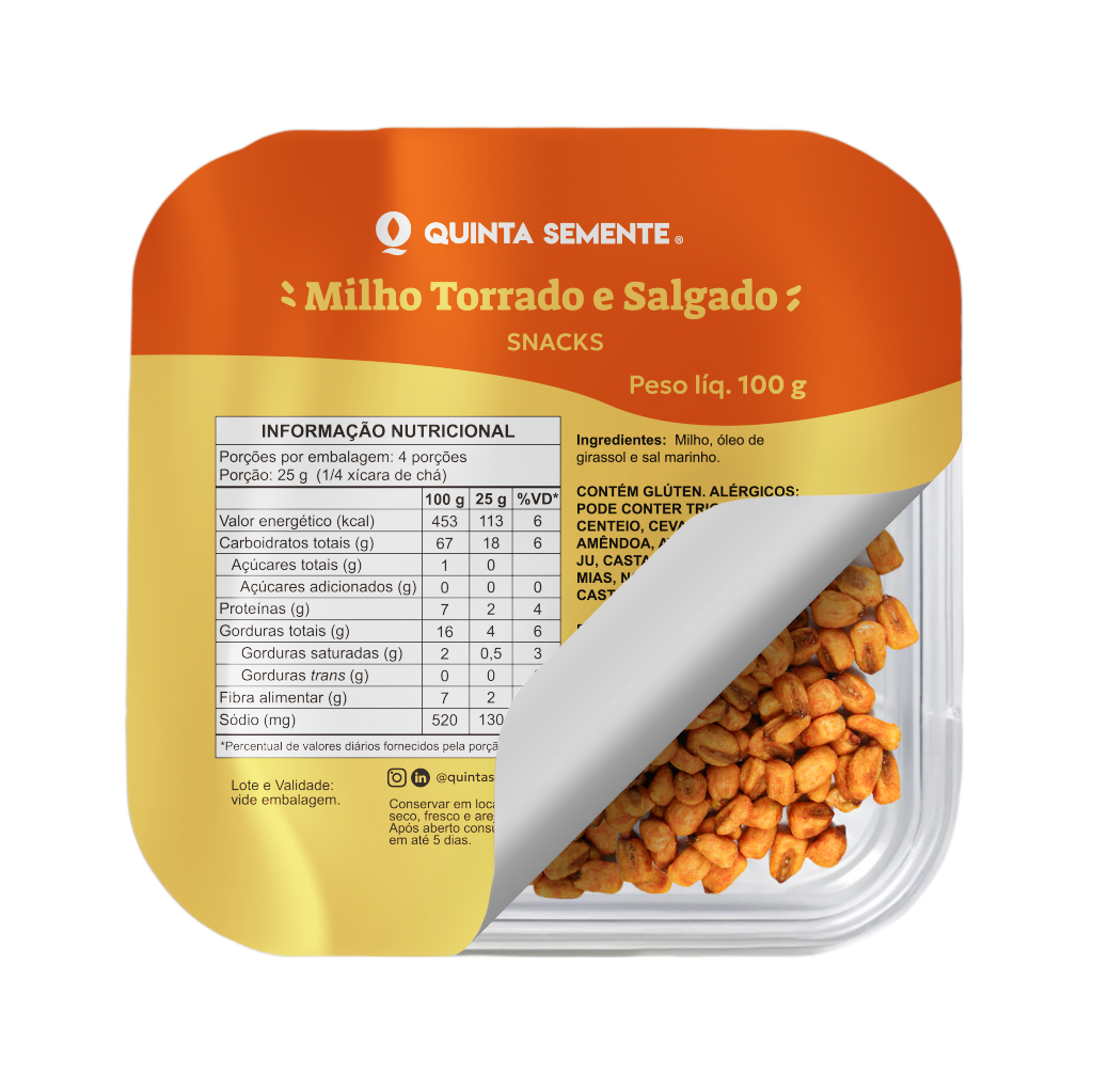 MILHO TORRADO E SALGADO 100G