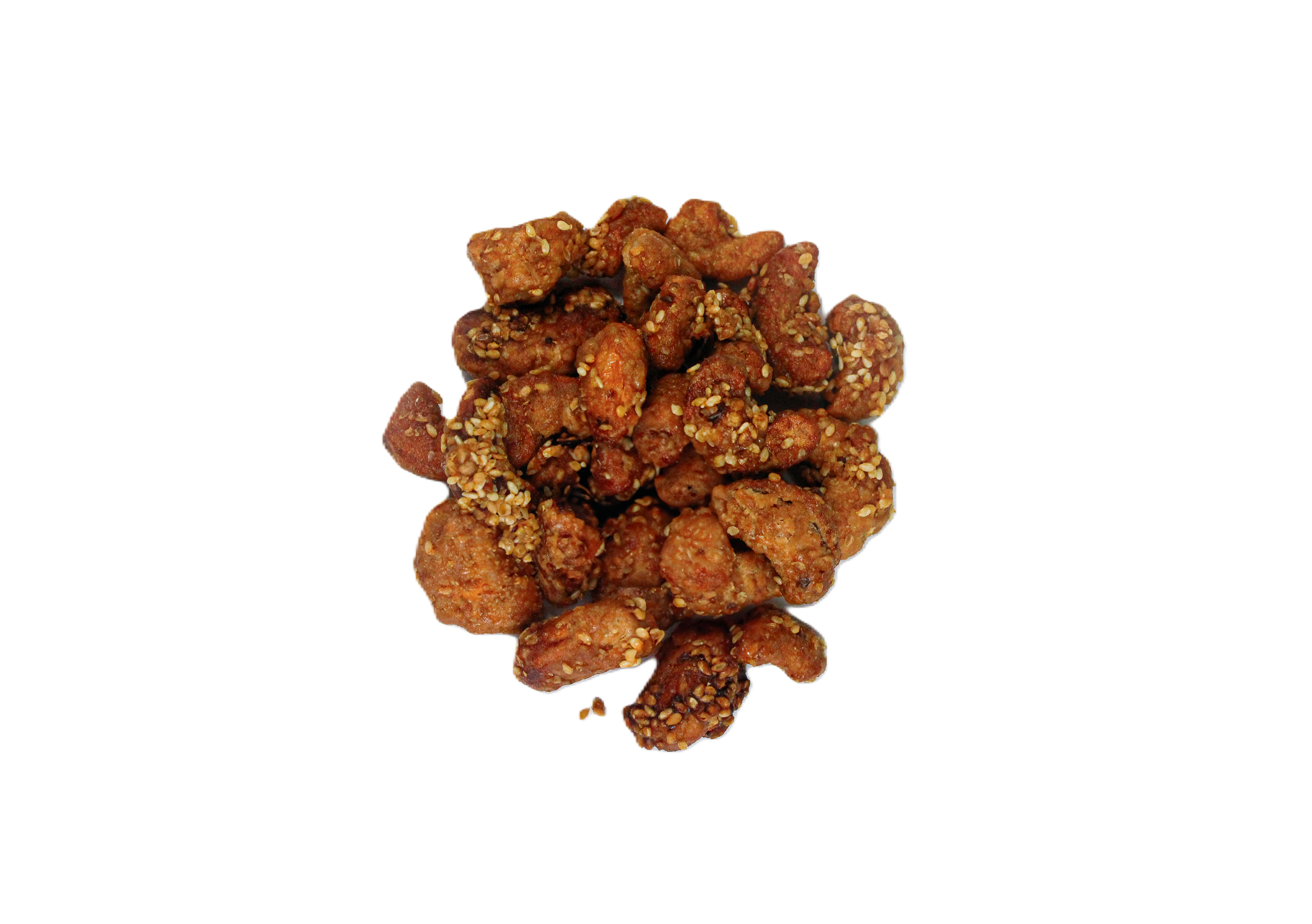 CASTANHA DE CAJU CARAMELIZADA COM GERGELIM 100G