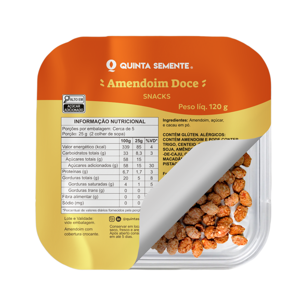 AMENDOIM DOCE CARAMELIZADO 120G