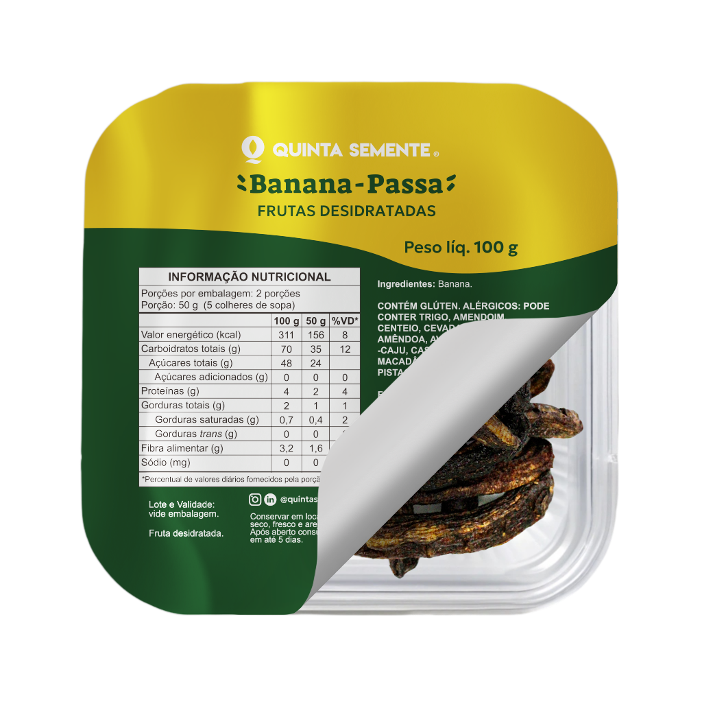 BANANA PASSA DOCE NATURAL 100G