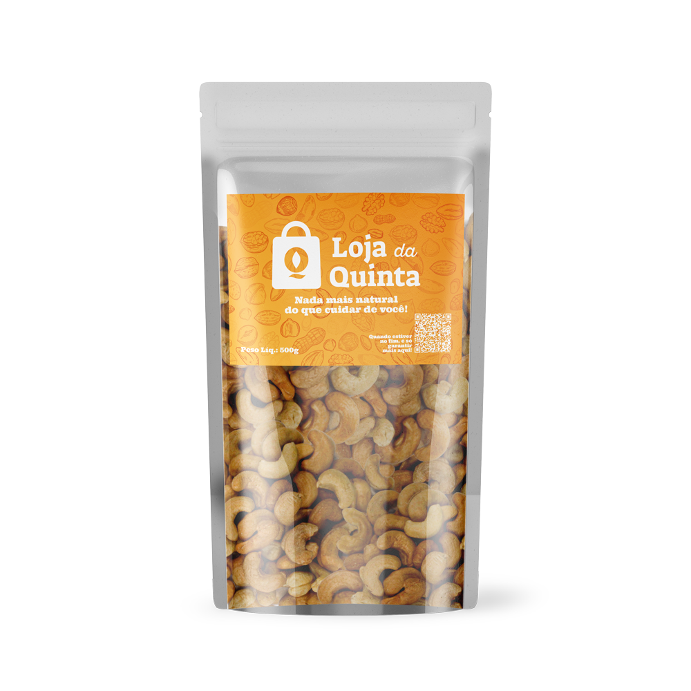 CASTANHA DE CAJU TORRADA E SALGADA 500G