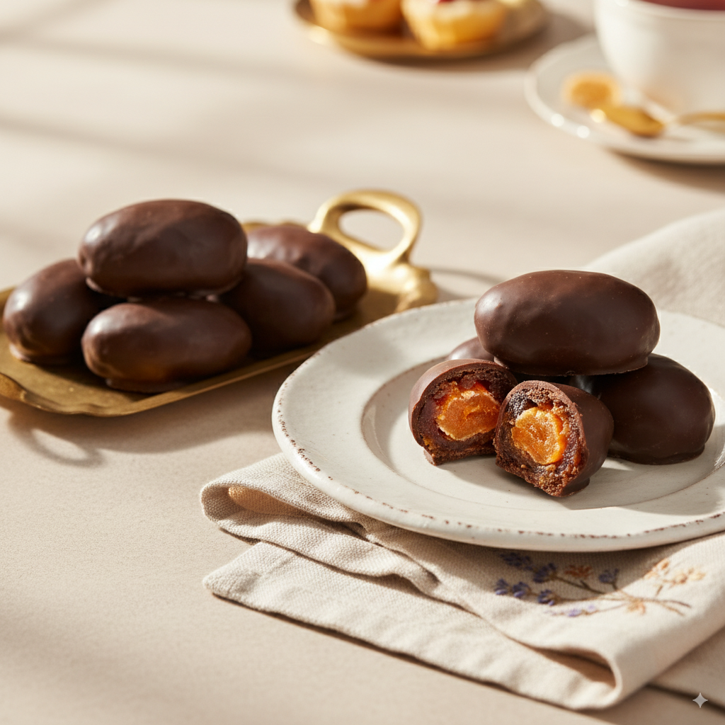 TÂMARA COM CHOCOLATE RECHEADA