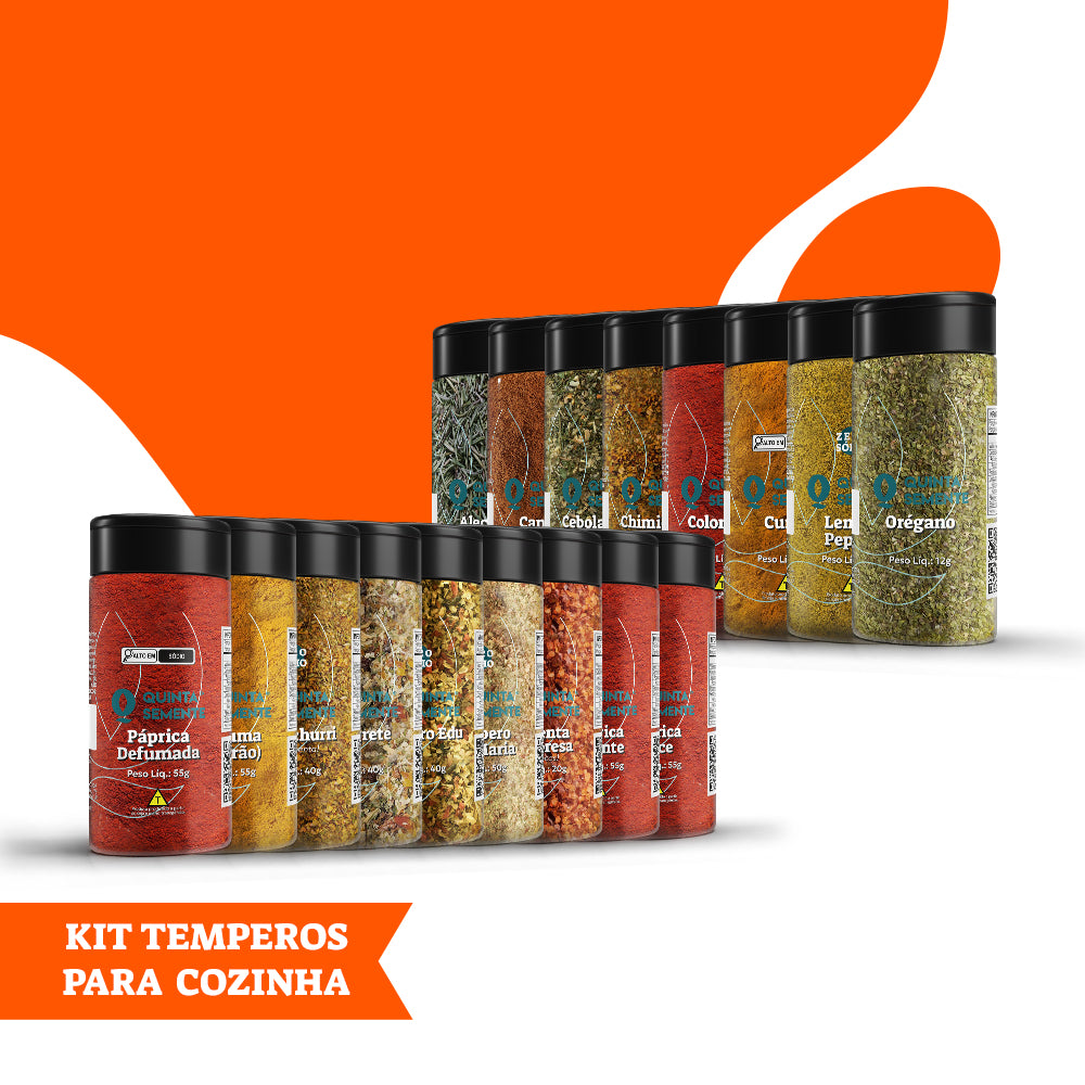 KIT DE TEMPEROS PARA COZINHA