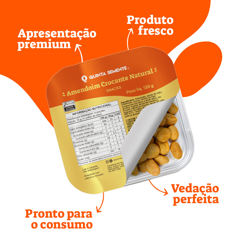 AMENDOIM CROCANTE NATURAL 120G