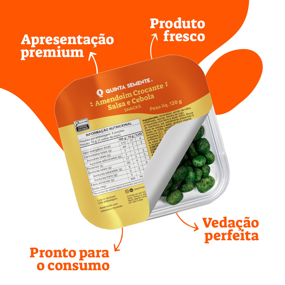 AMENDOIM CROCANTE SALSA E CEBOLA 120G