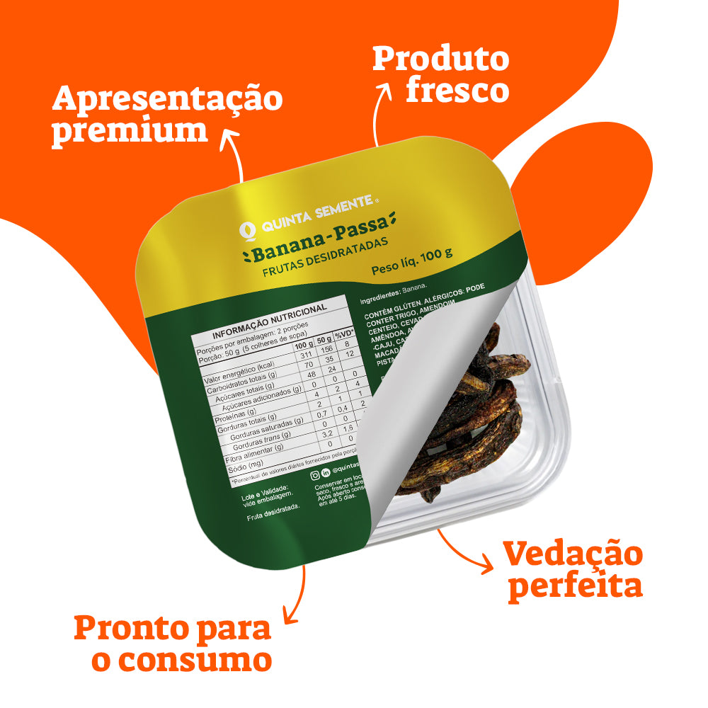 BANANA PASSA DOCE NATURAL 100G