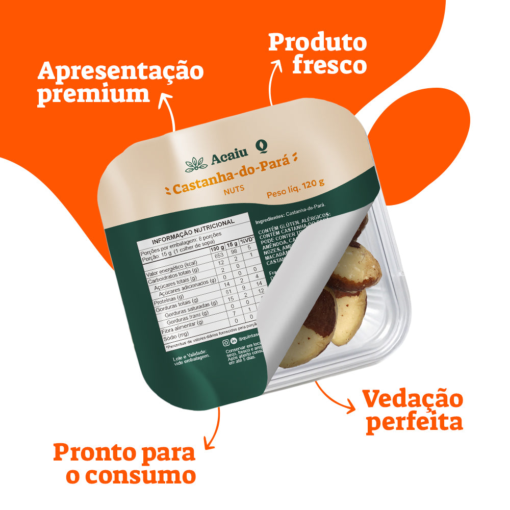 CASTANHA DO PARÁ INTEIRA 120G