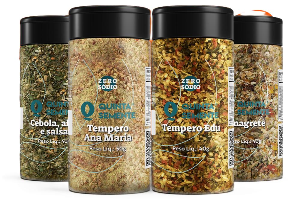 TEMPEROS ZERO SÓDIO: VINAGRETE, ALHO SALSA, EDU E ANA MARIA