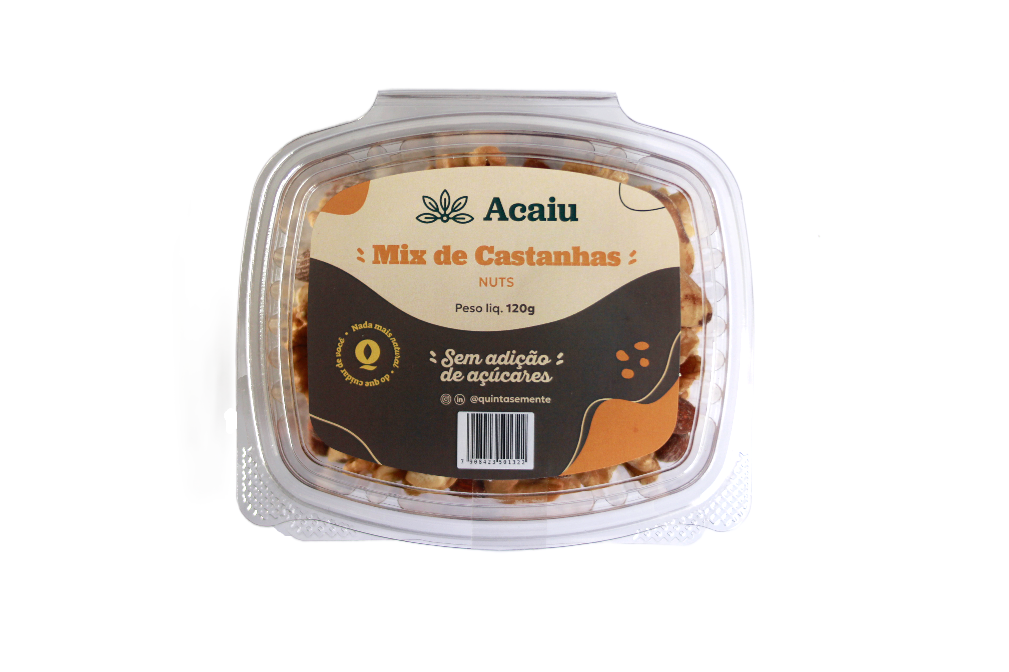 MIX DE CASTANHAS SELECIONADAS 120G