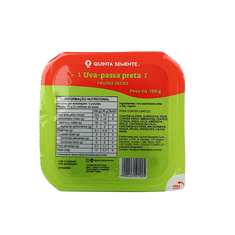 UVA PASSA PRETA SEM SEMENTES 150G