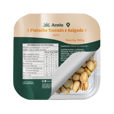 PISTACHE COM CASCA TORRADO E SALGADO 100G